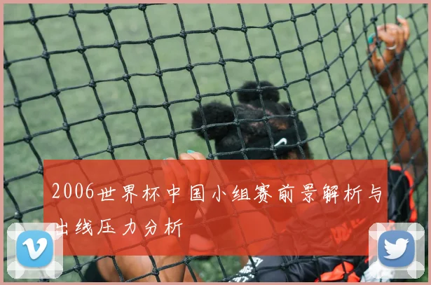 2006世界杯中国小组赛前景解析与出线压力分析